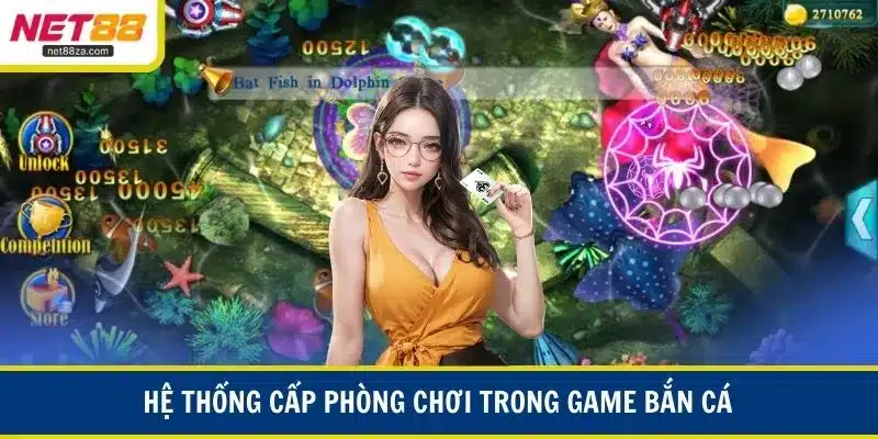 Hệ thống cấp phòng chơi trong game bắn cá