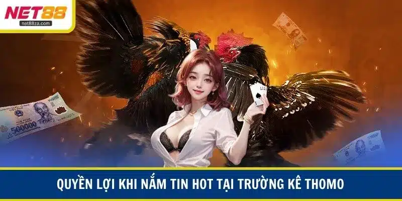 Quyền lợi khi nắm tin hot tại trường kê Thomo